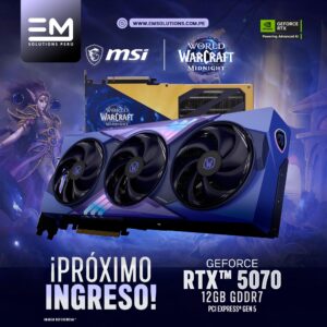 GeForce RTX™ 5070 12G World of Warcraft® MIDNIGHT VOID EDITION OC