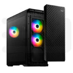 Case XPG DEFENDER PRO BLACK RGB Mid Tower, x3 Vento ARGB 120mm - Imagen 3