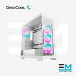 Case DEEPCOOL CG580 WHITE, Mid-Tower, mATX, ATX, x4 Fan ARGB