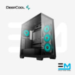 Case DEEPCOOL CG580 BLACK, Mid-Tower, mATX, ATX, x4 Fan ARGB