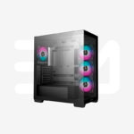 Case DEEPCOOL CG580 BLACK, Mid-Tower, mATX, ATX, x4 Fan ARGB - Imagen 2