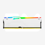 Memoria Kingston Fury Beast 16GB DDR5 5200 MT/s CL40, Intel XMP White RGB - Imagen 2