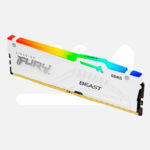 Memoria Kingston Fury Beast 16GB DDR5 5200 MT/s CL40, Intel XMP White RGB - Imagen 3