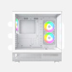 Case MONTECH XR WHITE, Mid-Tower, mATX, ATX, x3 Fan ARGB, USB-c - Imagen 3