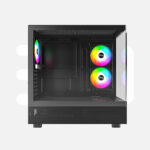 Case MONTECH XR BLACK, Mid-Tower, mATX, ATX, x3 Fan ARGB, USB-c - Imagen 3