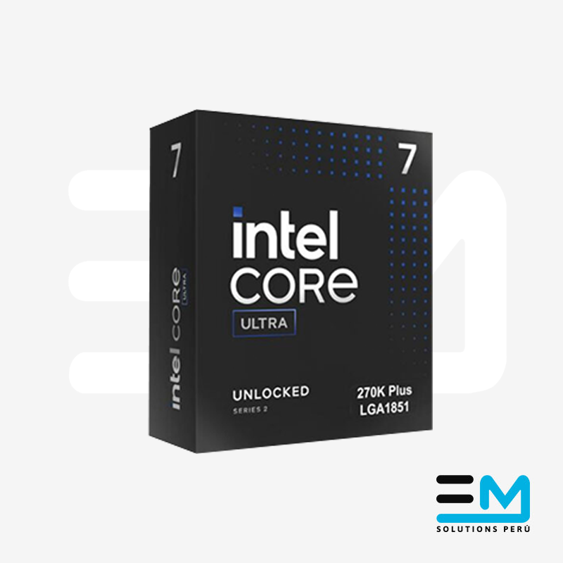 ULTRA 270K PLUS Procesador Intel Core Ultra 7 270K PLUS 3.7 / 5.5GHz, 36MB Intel Smart Caché, LGA1851 - Imagen 1