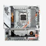 Motherboard GIGABYTE B850M AORUS ELITE WIFI7 ICE-P, Chipset AMD B850, Socket AMD AM5, mATX - Imagen 2