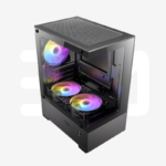 CASE ANTEC VCX100M BLACK ARGB CON FUENTE 450W VIDRIO TEMPLADO USB 3.0/USB 2.0 - Imagen 2