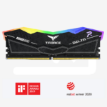 Memoria TEAMGROUP T-FORCE DELTA BLACK RGB, 16GB DDR5-6000MHz, CL38, 1.25V